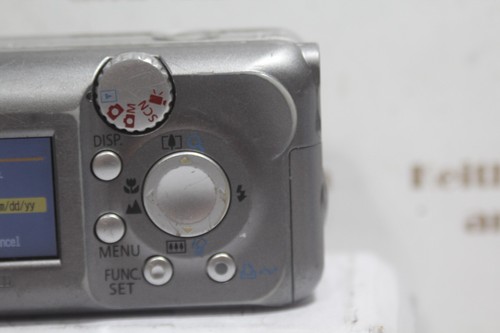 Canon PowerShot A410 Digital Camera parts repair good power+batt door /LensError - Picture 8 of 10