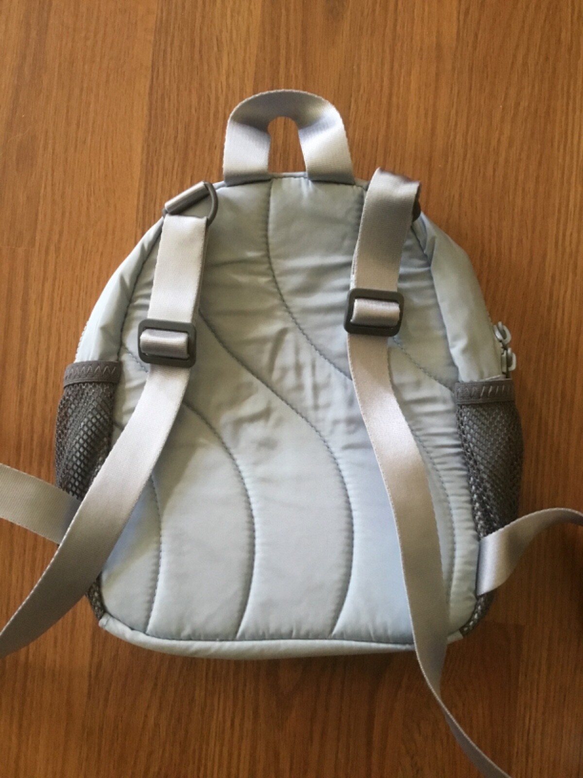 Adidas Light Blue Mini Backpack w/Multiple Compar… - image 3