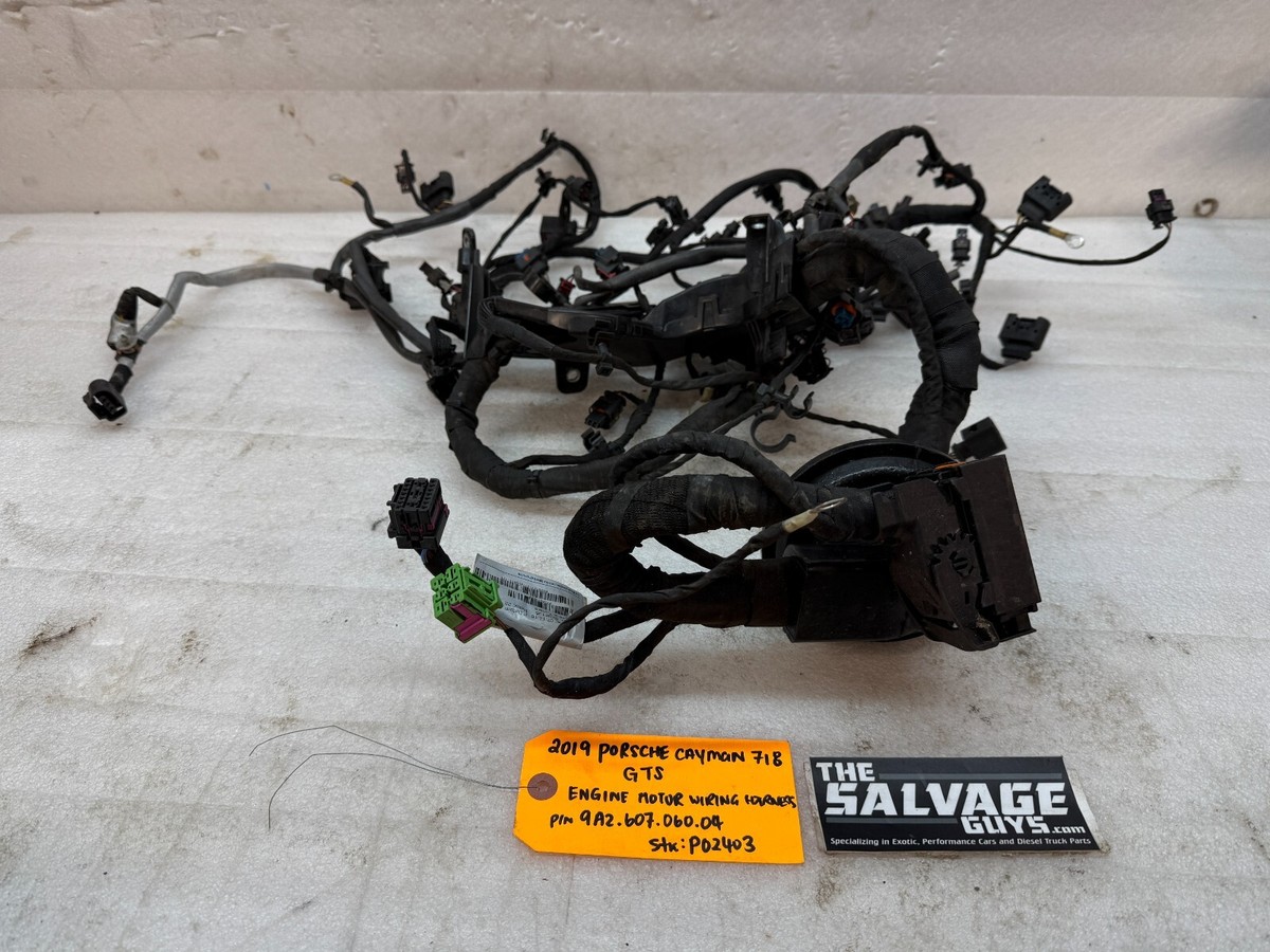 2017-2019 Porsche Cayman Boxster GTS 982 718 OEM Engine Wiring