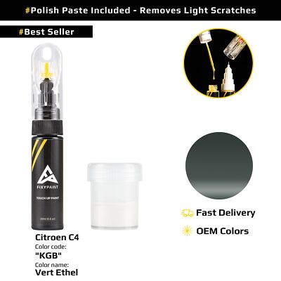 Touch up Paint for Citroen C4 Code: KGB Vert Ethel