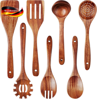 Homikit KüChenhelfer Set Aus Holz, 7 StüCk KüChenutensilien KochlöFfel Holz Mit