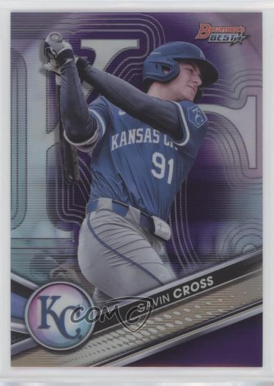 2022 Bowman's Best Top Prospects Purple Refractor 135/250 Gavin Cross #TP-5 3pb