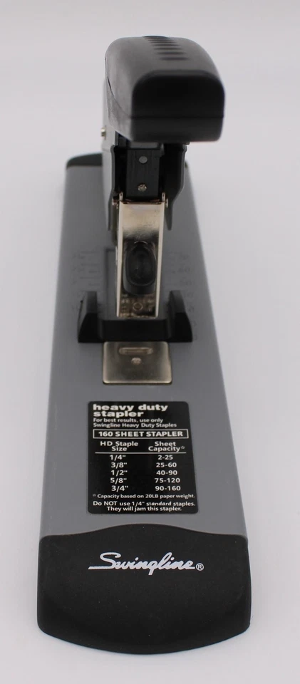 Swingline 160 Sheet Heavy Duty Stapler Gray Black Office ACCO Stock 39005 Tested - Image 3 of 4