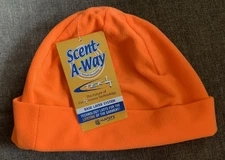 Hunter's Specialties Scent-A-Way Tek 4 Bright Orange Beanie/Winter Hat Cuff OSFM