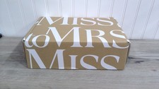 Miss to Mrs Bridal Gift Box Set  Wedding Bachelorette Bride Engagement Party