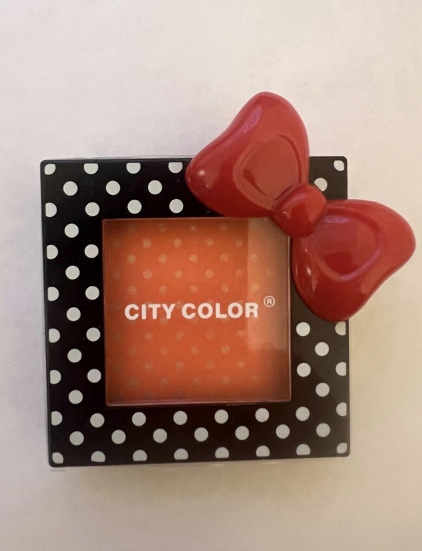 City Color Polka Dot Blush - Coral **NEW / Factory Sealed