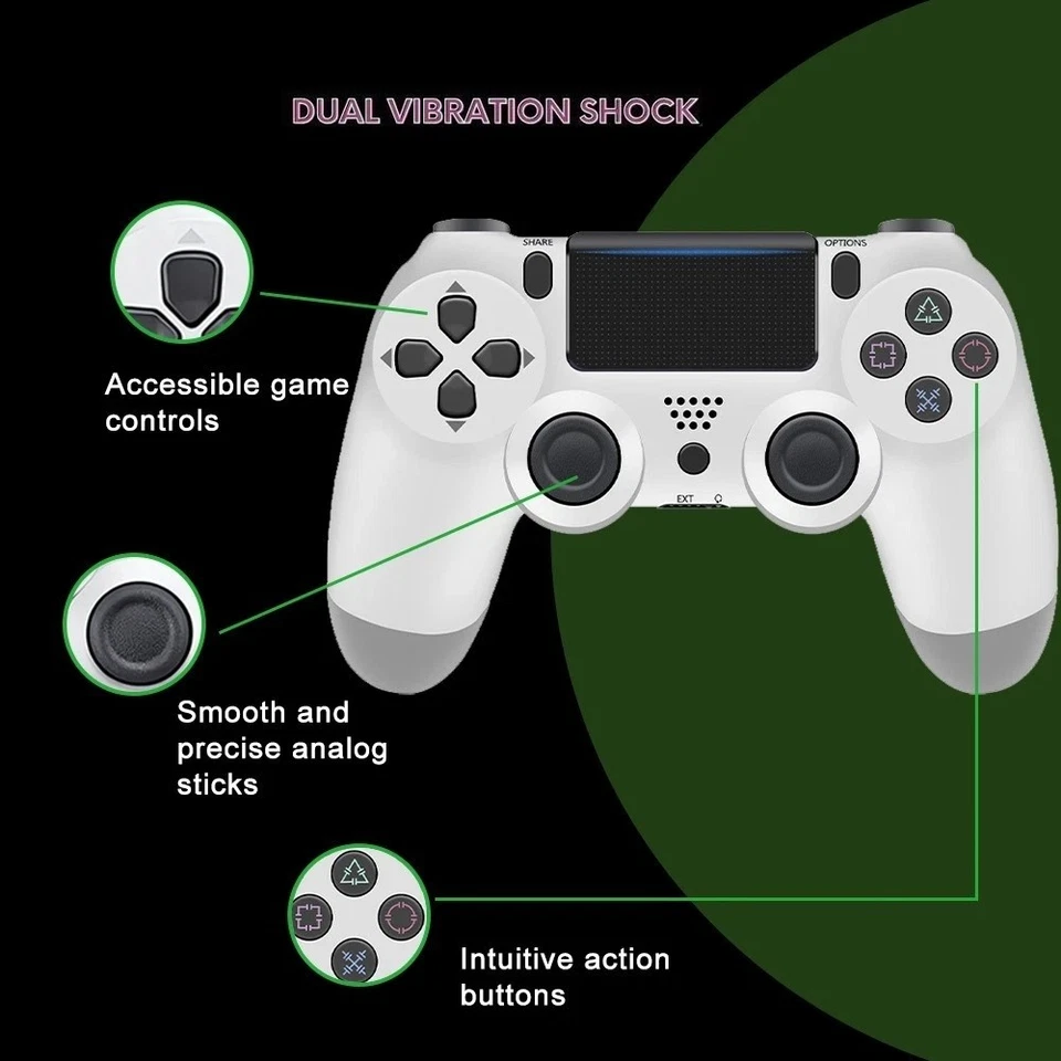 Wireless Controller für PS4 Dualshock 4 Gamepad Game Controller Wiederaufladbare - Bild 3 von 4