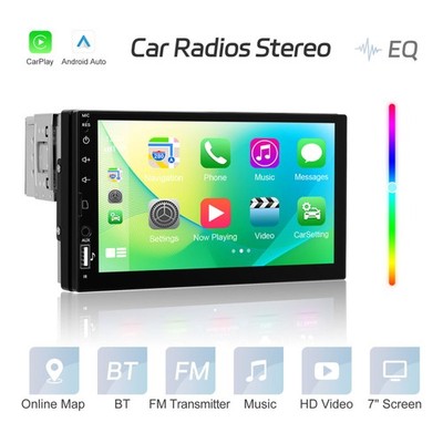 7'' Wireless CarPlay/Android Auto Autoradio Single 1 DIN Mirror link BT USB FM