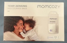 MomCozy Temp-Sensing Breast Milk Storage Bags 200 Pcs 6 oz BPA-Free NEW Sealed