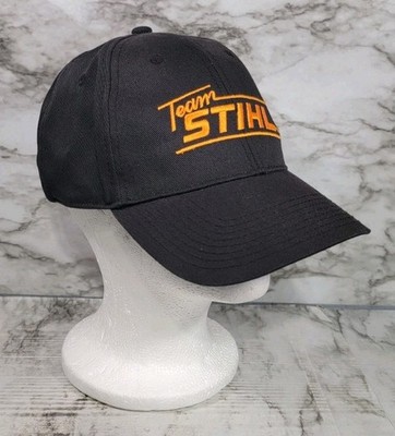 Team Stihl Chainsaw Black Embroidered Mens Adjustable Hat / One Size Fits All 