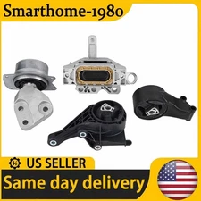 4X Motor Mount & Transmission Mount Set For 2013-2015 Chevrolet Malibu 2.5L Auto