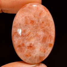 100 Natural Sunstone Oval Shape Cabochon Loose Gemstone 54 Ct 36X25X7mm UG-6309