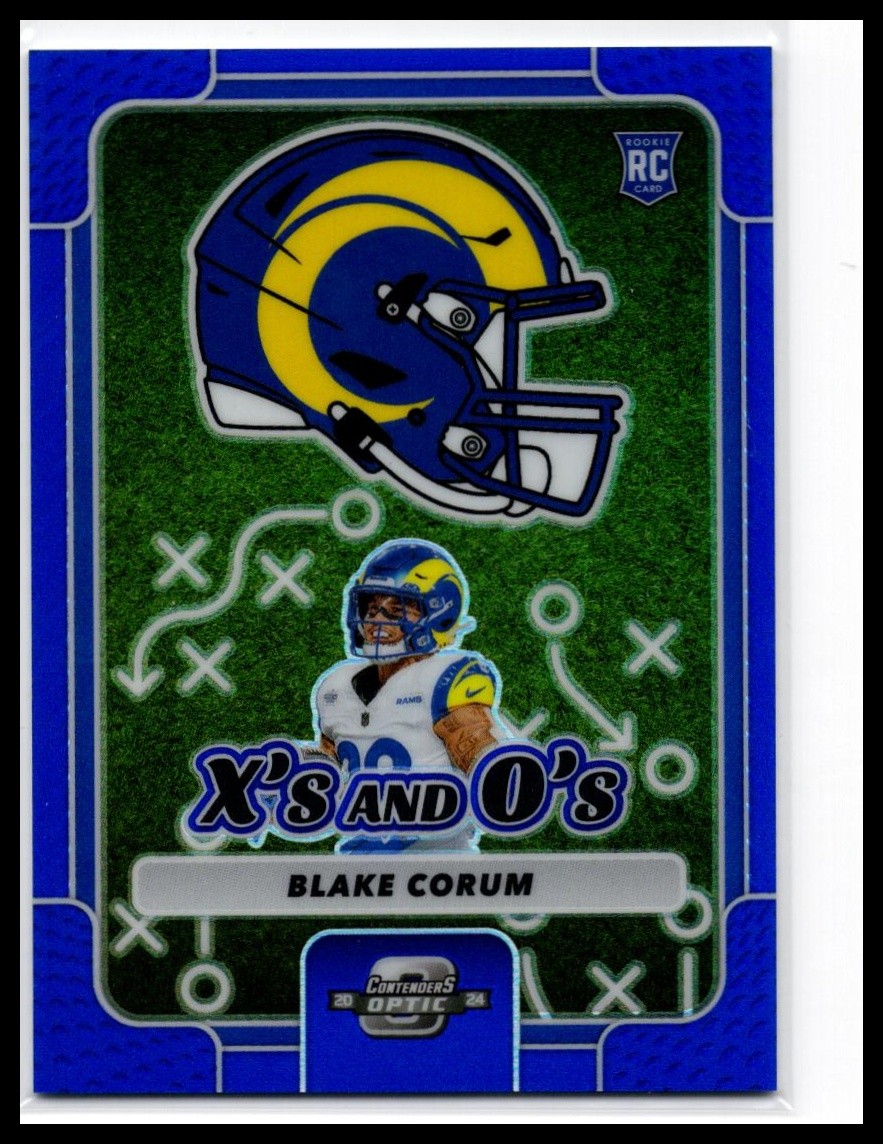 Blake Corum Panini Contenders Optic X's and O's #XOBCM Blue