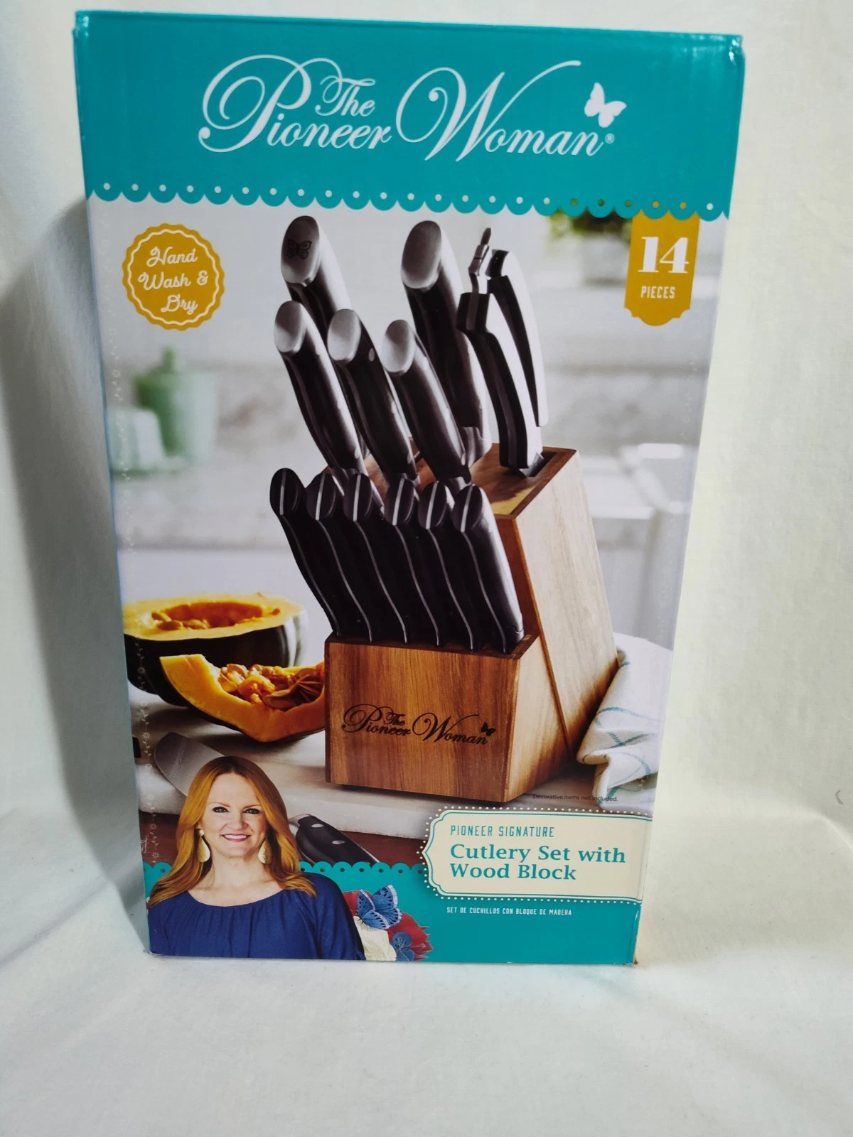 Pioneer women knife set with wood black (K2)
Opens in a new window or tab