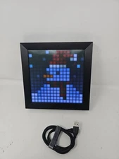 Divoom Pixoo Digital Frame with App Controlled 8 X 8 LED Screen Black