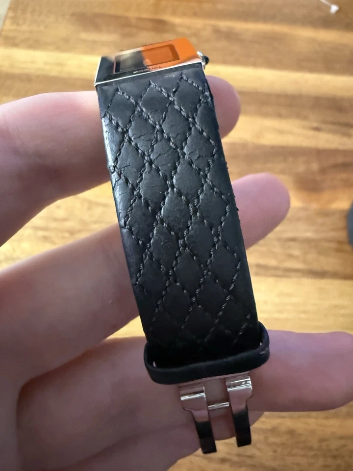 Chanel Matelasse Reloj Cuero Acero Inoxidable 19mm Damas Funcionando Auténtico Foto 4 de 4