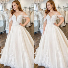 Sweetheart Elegant Wedding Dresses Corset Sleeveless Tulle Beach Bridal Gowns