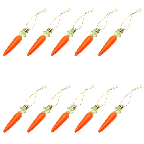 2 Stück Osterschmuck Karotten hängend Anhänger Simulation Schmuck - Bild 8 von 12