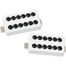 Seymour Duncan SH-8 Invader Humbucker Pickup Set - Black Frost White