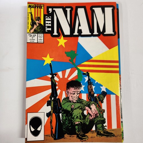 Nam 1, 3-7, 9-11, 29, 37, 38, 49, 62-64 lotto di 16 fumetti Marvel ottime condizioni 1986 - Foto 8 di 19