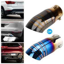 2.5 Universal Car Exhaust Pipe Rear Tail Throat Muffler Tip Round Accessories