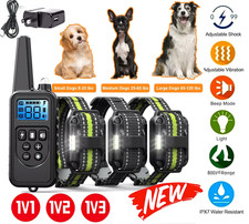 3000 FT Dog Training US Collar Rechargeable Remote Shock PET Waterproof Trainer