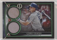 2020 Topps Tribute Single Player Dual Relics Green 71/99 Corey Seager qf8