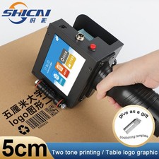 5cm handheld inkjet printer prints images, text labels, barcodes logos and dates