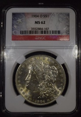 1904-O Morgan Silver Dollar ''NGC MS62''