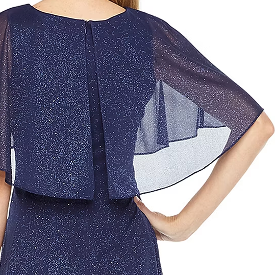 J Taylor Short Sleeve Fit + Flare Dress - Navy Sz 14 925047 | eBay
