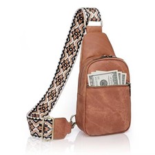 Sling Bag for Women Crossbody Purse Vegan Leather Crossbody Bags Fanny Pack P...