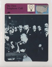 1979-80 Panarizon Story of America Printed in Italy Alexander Graham Bell n1u