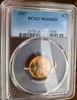 1927 Lincoln Wheat Cent Penny Uncirculated MS  64 RED