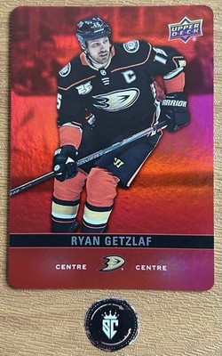 Ryan Getzlaf 2019-20 Upper Deck Tim Hortons Die Cut #DC-7 Anaheim Ducks