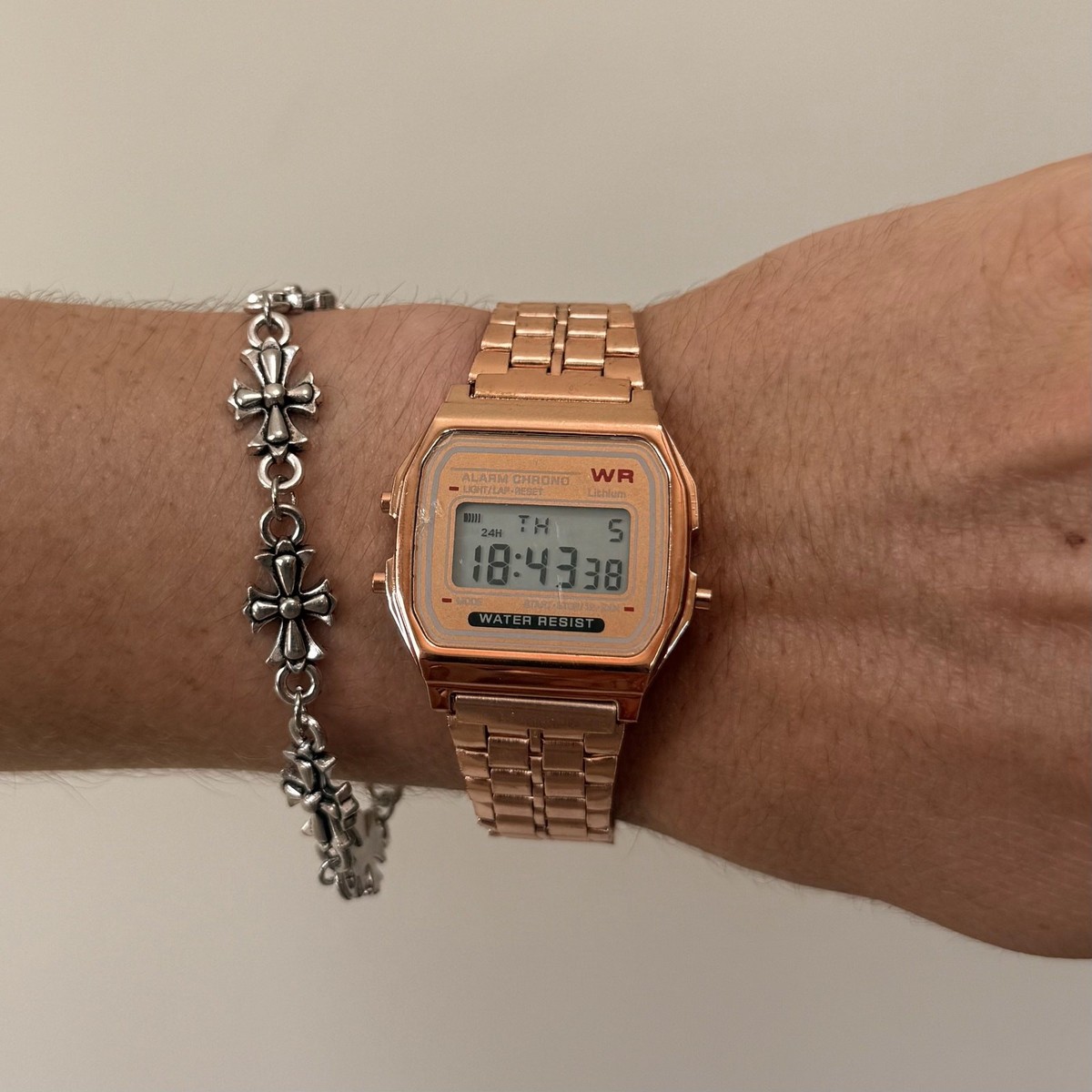 Casio Digital Watch Rose Gold Unisex Retro Y2K Quartz New | eBay