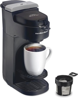 Hamilton Beach the Scoop Single Serve Coffee Maker & Fast Grounds Brewer for 8-1