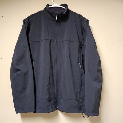 North End Navy Softshell Jacket Men's L   EZEM System, Polyester Blend