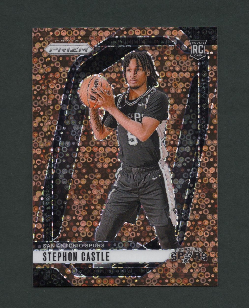 2024-25 Panini Prizm Stephon Castle Rookie RC Fast Break Bronze Disco /20 #234