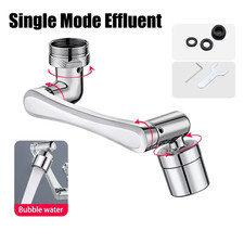 Stainless Steel Faucet Extender 1080  Swivel Water Tap Nozzle Faucet Sprayer Uni