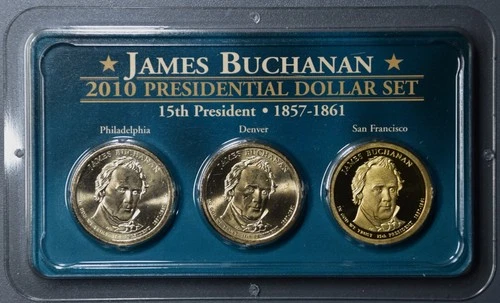 2010-P Presidential Dollar James Buchanan — photo from the most recent tracked eBay sale