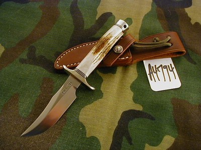 RANDALL KNIFE KNIVES NON-CATALOG #8-4'' X, SS,NSDH,BL.-AL.S,STAG,DB,WT : #A4794