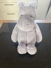 Jellycat Hippo Soft Toy Purple Bashful Hippo, BNWT Tags