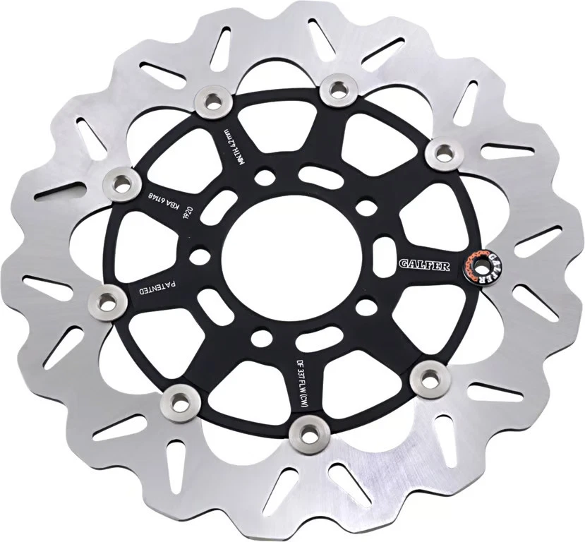 Frenos Galfer - DF337CW - Rotor de freno de onda ~ 19-7147 plateado DF337CW 1710-3819 Foto 2 de 4