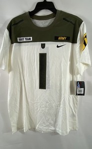 Nike Men's USMA Army Replica Jersey Tee White 1st Cavalry First Team NWT XL