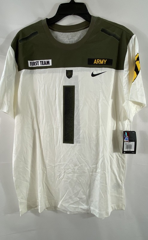 Nike Men's USMA Army Replica Jersey Tee White 1st Cavalry First Team NWT XL