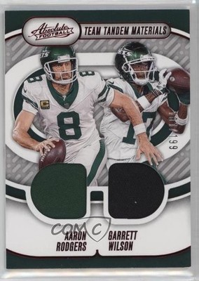 2024 Absolute Team Tandem Materials /199 Aaron Rodgers Garrett Wilson 1oa8
