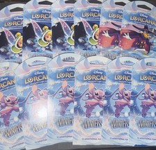 12x LOT Disney Lorcana Winterspell Sleeved Booster Pack - NEW SEALED     