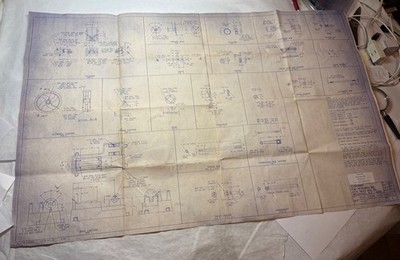 Blueprint ONLY PM Research Stationary Steam Engine Kit #3 B Bronze Mill Engine