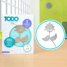 Todo Hotfoil Plate Henna Flower   