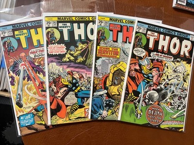 Thor Run 4 w/KEY: FN+ to VF+ #241-244 Marvel Comics 1975-76 $7 Ship